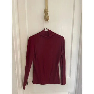 Aprll Women's Size Medium Red Turtleneck Sweater